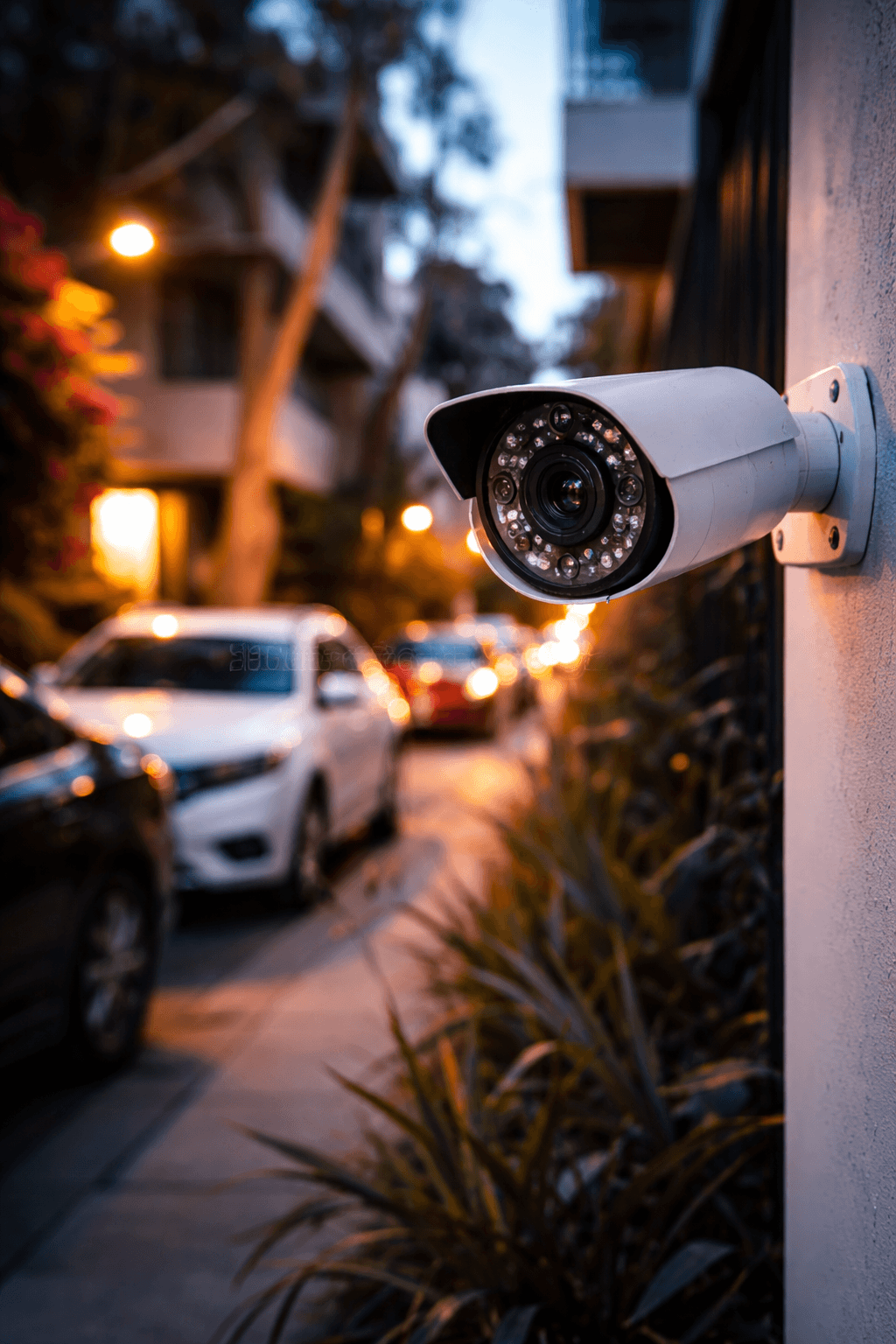 Street-facing security camera