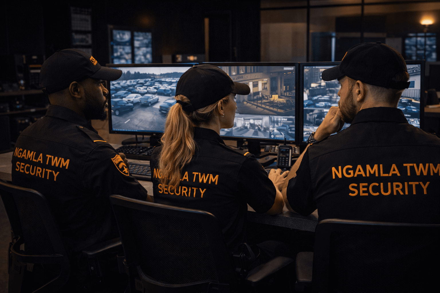 Advanced CCTV monitoring control room infrastructure